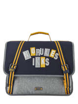 Cartable 2 Compartiments Ikks Gris kings 38838