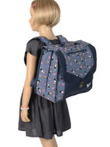 Cartable Roxy Noir kids RLBP3038-vue-porte