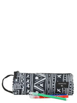 Trousse 1 Compartiment Pencilo Print Quiksilver Multicolore youth access kids QBAA3071-vue-porte