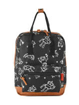 Sac � Dos Mini Kidzroom Noir black and white 30-8975