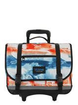 Cartable � Roulettes 2 Compartiments Rip curl Noir photo script BBPNN4