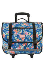 Cartable � Roulettes 2 Compartiments Rip curl Noir toucan flora LBPQA4