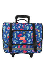Cartable � Roulettes 2 Compartiments Rip curl Bleu summer time LBPQB4