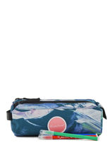 Trousse 2 Compartiments Rip curl Bleu wash LUTGH4-vue-porte