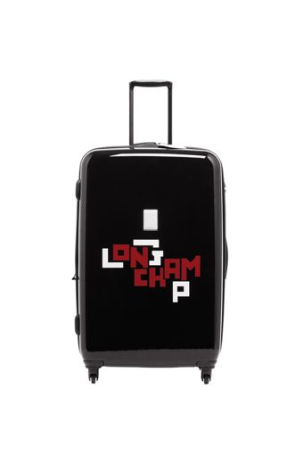 Longchamp Le pliage cuir lgp Sac de voyage � roulettes Noir