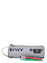 Trousse 1 Compartiment Roxy Gris back to school RJAA3611-vue-porte
