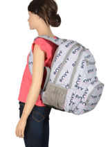 Sac � Dos Shadow Avec Trousse Offerte Roxy Gris back to school RJBP3953-vue-porte