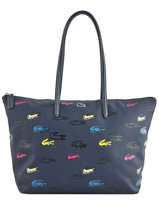 Sac Cabas A4 L.12.12 Concept Fantaisie Lacoste Noir l.12.12 concept fantaisie NF2998CF