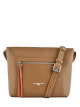 Sac Bandouli�re Foulonne Double Cuir Lancaster Marron foulonne double 470-11