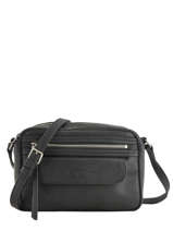 Sac Bandouli�re Soft Vintage Cuir Lancaster Noir soft vintage 578-92