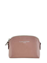 Porte-monnaie Cuir Lancaster Rose pur saffiano 121-25