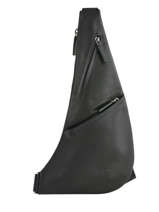 Sac Bandouli�re Lancaster Noir soft vintage homme 320-17