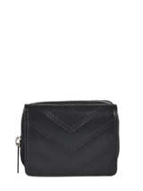 Portefeuille Cuir Lancaster Noir parisienne matelasse 122-22