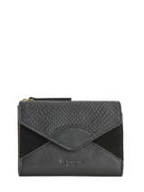 Porte Monnaie Porte Cartes Cuir Hexagona Noir sunchine 417735