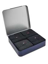 Coffret cadeau 4 paires de chaussettes-TOMMY HILFIGER