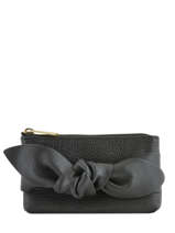 Porte-monnaie Cuir Ted baker Noir soft knot MELLANY