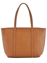 Sac  Cabas Elisabeth Cuir Nathan baume Marron lauren N1921578