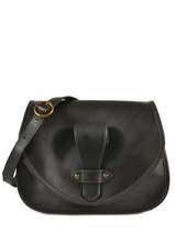 Sac Besace Margaux Cuir Nat et nin Noir vintage MARGAUX