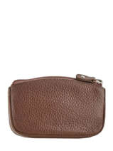 Porte-monnaie Cuir Crinkles Noir caviar 14036