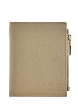 Portefeuille Cuir Crinkles Marron caviar 14269