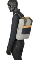 Sac � Dos Urban Bag Wool + Pc 13" Faguo Gris wool 19LU0402-vue-porte