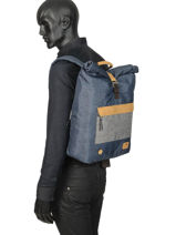 Sac � Dos Roll Top Cycling Classic Faguo Bleu classic 19LU0901-vue-porte