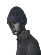 Bonnet Homme Tommy hilfiger Bleu accessoires AM05148-vue-porte