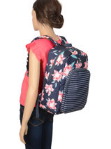 Sac � Dos 1 Compartiment Roxy Bleu back to school RJBP3951-vue-porte