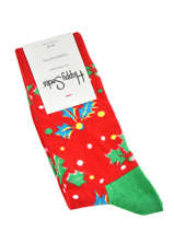 Chaussettes xmas holly-HAPPY SOCKS