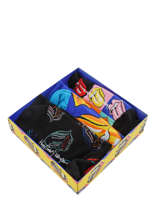 Coffret Cadeau Happy socks Noir pack XRLS08