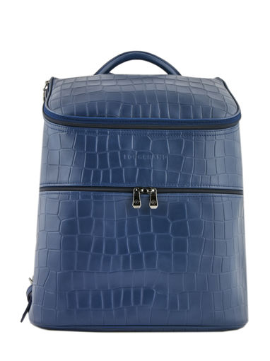 Longchamp Croco block Backpacks Blue