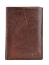 Portefeuille Cuir Spirit Marron medium 6805