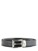 Ceinture Homme R�glable Cuir Montblanc Noir belts 114427