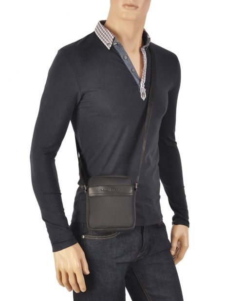 Sac Bandoulière Lancaster Noir basic sport men 304-01 vue secondaire 2