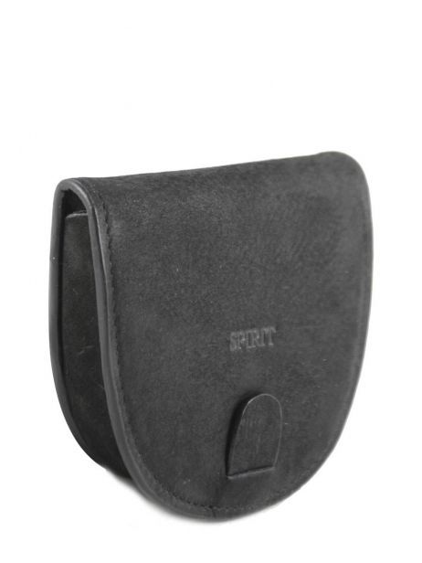 Porte-monnaie Cuir Spirit Noir affaires B5741 vue secondaire 2