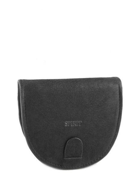 Porte-monnaie Cuir Spirit Noir affaires B5741