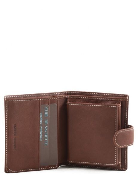 Porte-monnaie Cuir Petit prix cuir Marron elegance SA903 vue secondaire 3