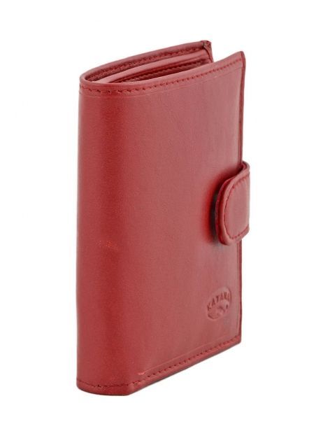 Porte-monnaie Cuir Katana Rouge daisy 553035 vue secondaire 1