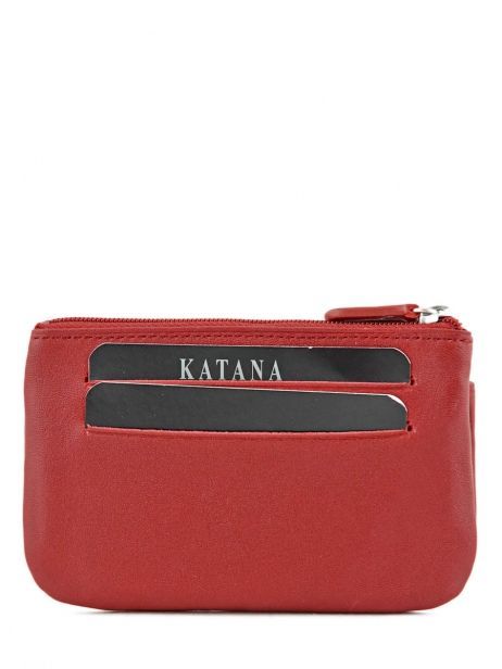 Porte-monnaie Cuir Katana Rouge daisy 553120 vue secondaire 2