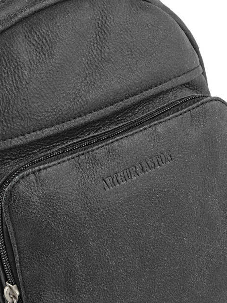 Backpack Arthur et aston Black destroy 62-1049 other view 1