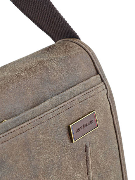 Crossbody Bag Serge blanco Brown meetic goal MEG13004 other view 2