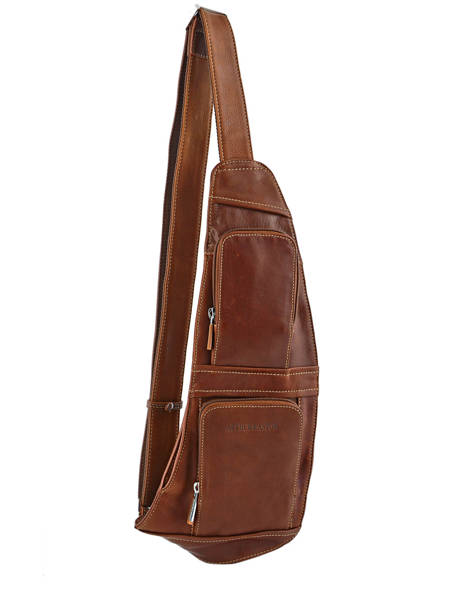 Sac Bandoulière Arthur et aston Marron jasper 1589-12