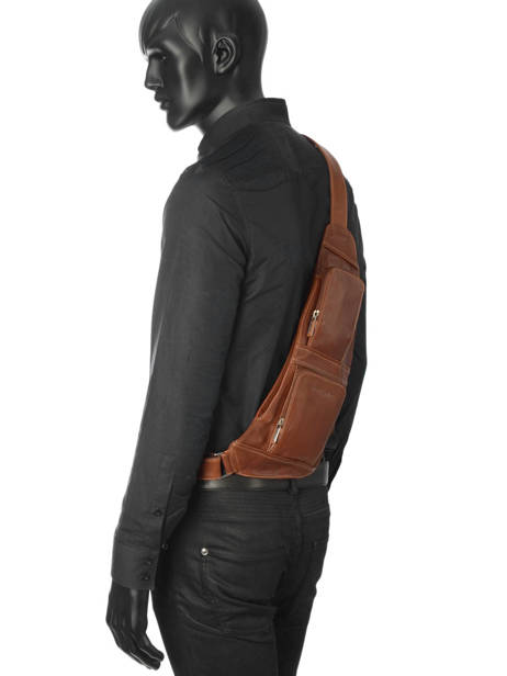 Sac Bandoulière Arthur et aston Marron jasper 1589-12 vue secondaire 2