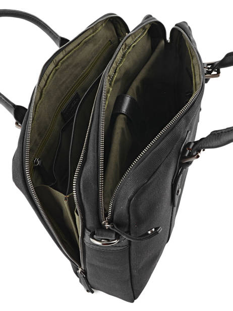 Briefcase 2 Compartments Wylson Black blitz W8170-4 other view 4