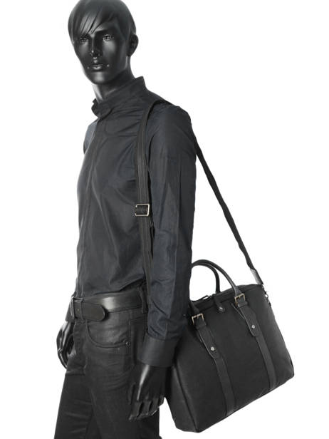 Briefcase 2 Compartments Wylson Black blitz W8170-4 other view 2