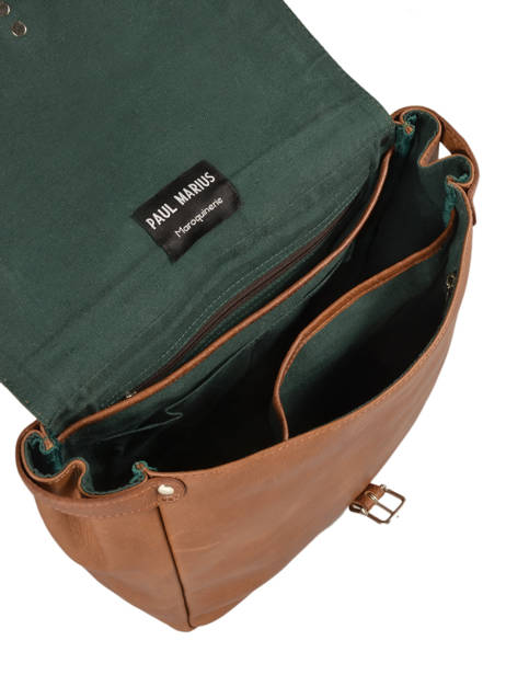 Sac Bandoulière Paul marius Marron vintage POSTIE-S vue secondaire 4