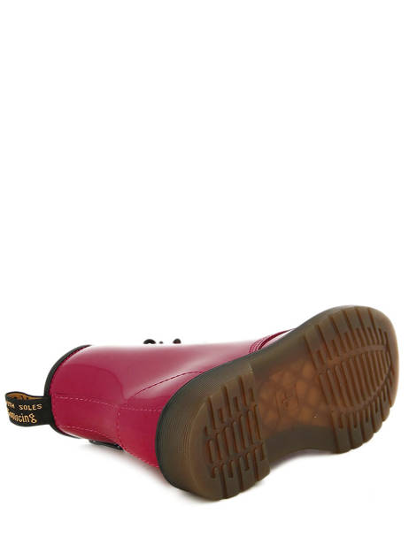 Delaney Patent Lamper Dr martens Rouge boots / bottines 15382602 vue secondaire 5