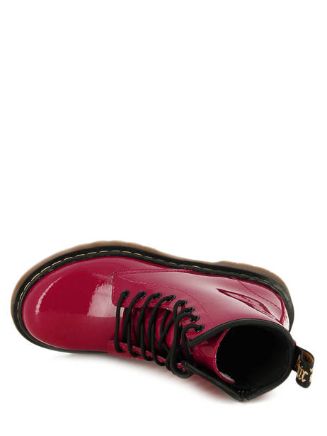 Delaney Patent Lamper Dr martens Rouge boots / bottines 15382602 vue secondaire 4