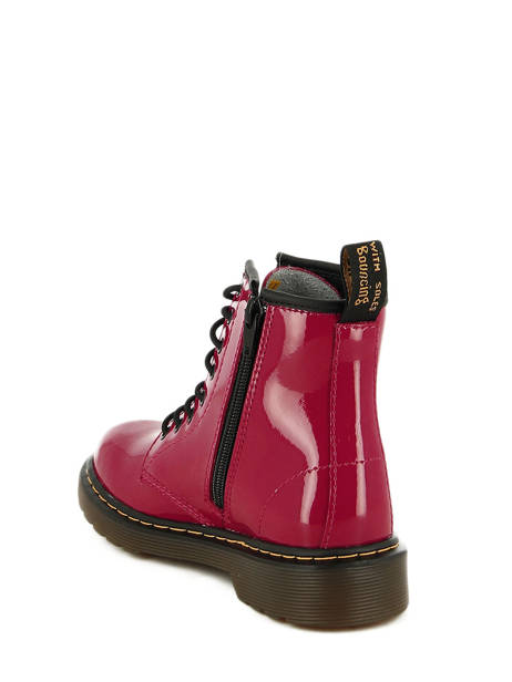 Delaney Patent Lamper Dr martens Rouge boots / bottines 15382602 vue secondaire 3
