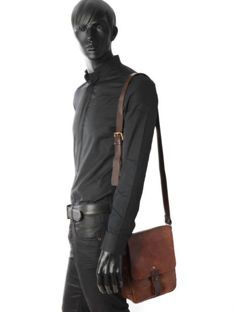 Sac Bandoulière Chiarugi Marron street 52003 vue secondaire 2